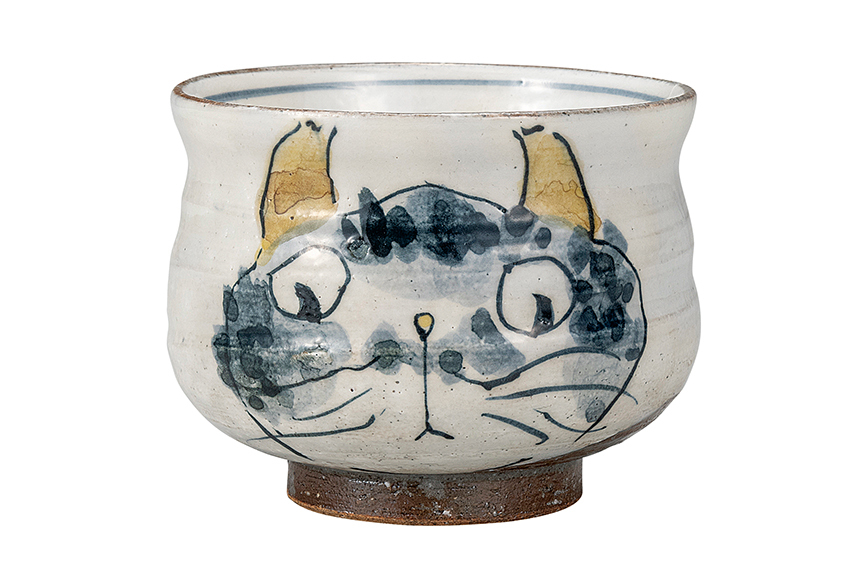 いっぷく碗・ぶち猫