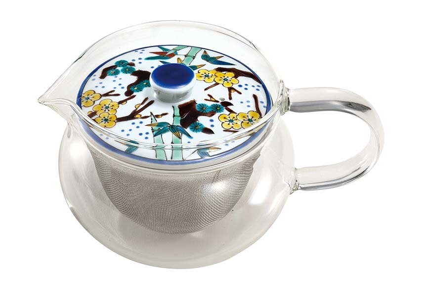 九谷和ポットNAGOMI POT・古九谷風松竹梅